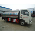 Camión de transporte de leche fresca, camión cisterna de leche de 5 CBm, camión cisterna de leche Dongfeng, camión cisterna de leche 4X2